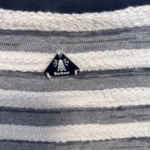 Barbour Women's Mini Dress Terry Nautical Stripe Medium - Picture 5 of 9